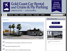 Tablet Screenshot of goldcoastcruiseandflyparking.com